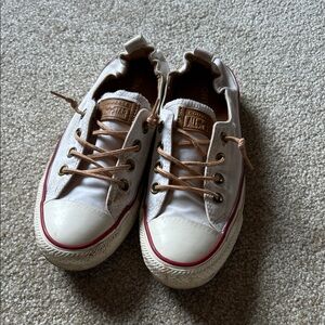 Converse All Star Shoreline White and Tan Sneakers